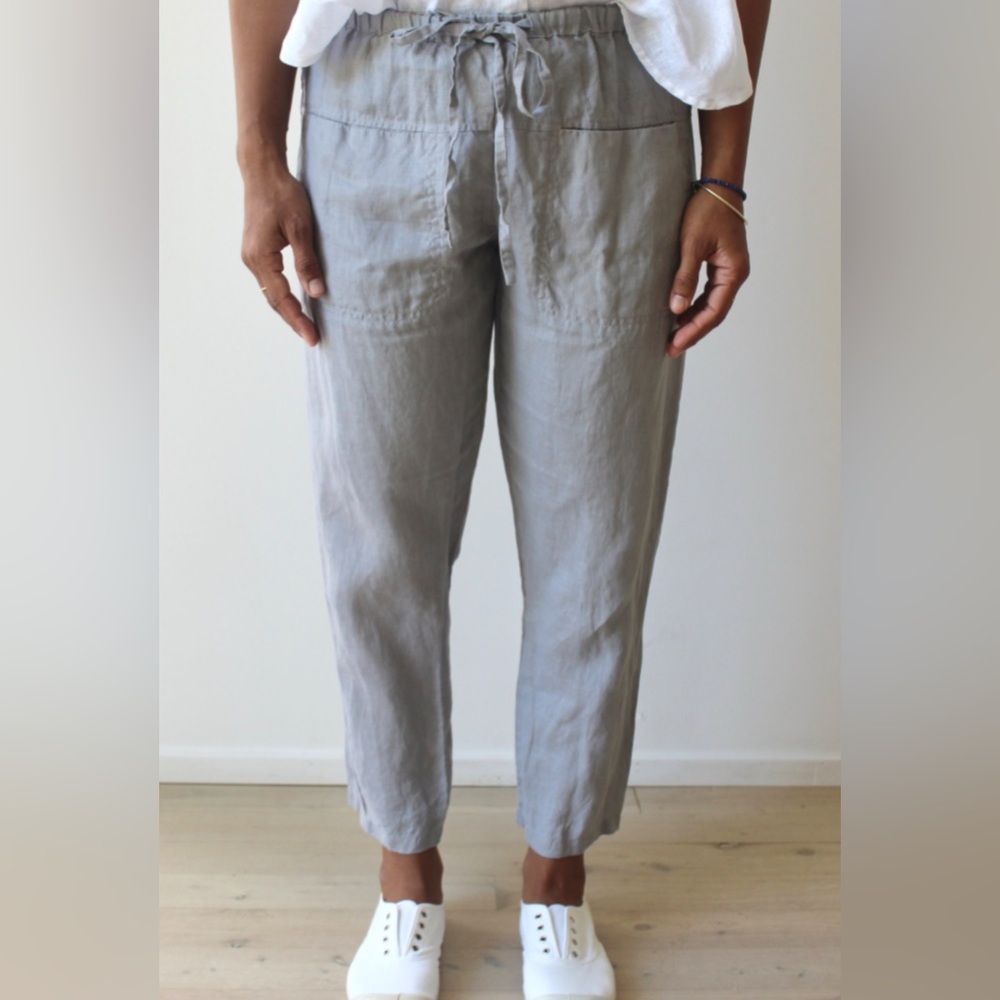 Frockk Jessie Linen Crop ( Blue )